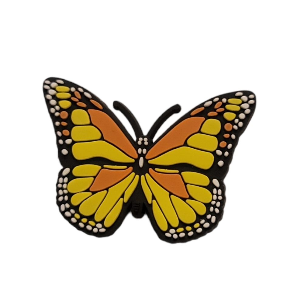 NEW Yellow Butterfly Croc Charm
